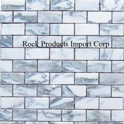 MSPB-212 BRICK CALACATTA GOLD 1X2 - Mosaic Tile