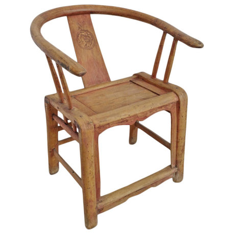 Consigned Horseshoe Back Jin Chair