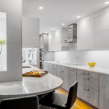 A concrete application to a Waltham kitchen renovation