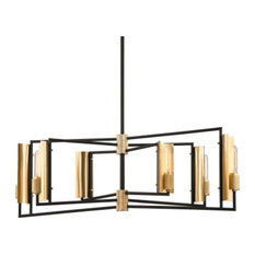 Troy Lighting F6787 Emerson 6 Light 51"W Chandelier - Carbide Black