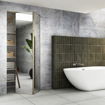 Trim Line Bi-Fold in Brushed Nickel