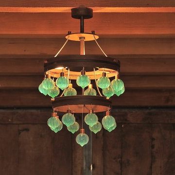 Chandelier in Green