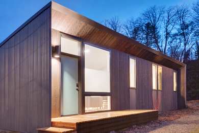 Inspiration for a modern exterior home remodel in Seattle