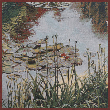 Waterlily Monet's Garden Decorative Couch Pillow Cover