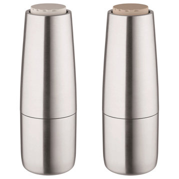 Salpi Salt and Pepper Mill, Stainless With Nomad & Moonbeam