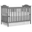 Dream On Me Bella Rose Classic Convertible Crib in Steel Gray