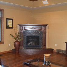 corner fireplace