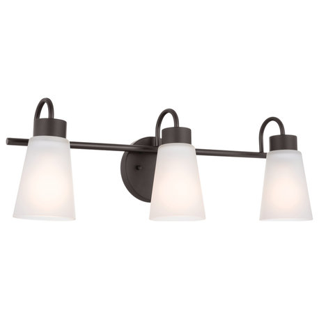 Erma 3-Light Bathroom Vanity Light in Olde Bronze