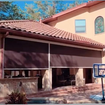 Outdoor Screen Shades & Shade Systems - Manual & Motorized