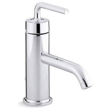 Purist K14402-4A-CP 1.2 GPM Single Hole Bathroom Faucet, Pop-Up Drain Assembly