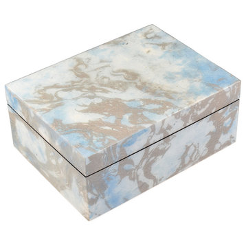 Lacquer Medium Box (Cool Spring Paper Inlay)