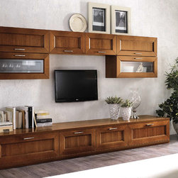 Contemporary Italian Wall Unit Paris 601 by Artigian Mobili - $3,675.00 - Entertainment Centers And Tv Stands
