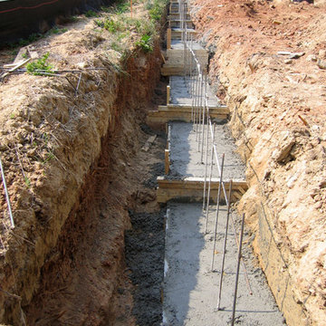 Construction Process- Privacy Wall Footings