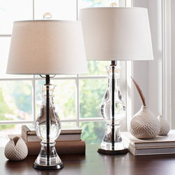 Marston Crystal Bedside Lamp Bases - Lamp Bases