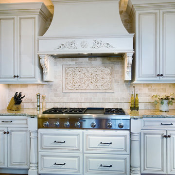 Elegant touches enhance the stature of this kitchen