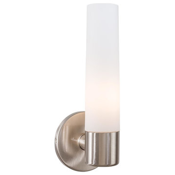 George Kovacs P5041 Saber 1 Light Wall Sconce, Brushed Nickel