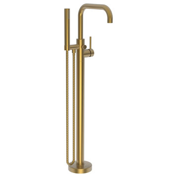 Newport Brass 1400-4261 East Square Floor Mounted Tub Filler - Satin Bronze