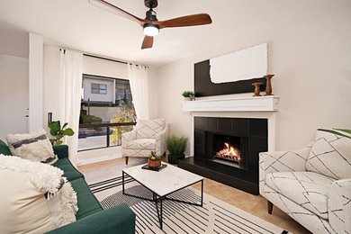 Example of a living room design in San Diego