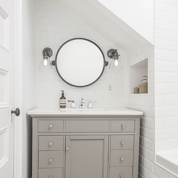 Transitional Bathroom update with a Twist