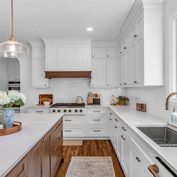 Fishers First Level Remodel Featuring: Kitchen, Butler Pantry, Stairs, Fireplace
