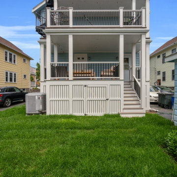 Three Story Deck with Spiral Stair