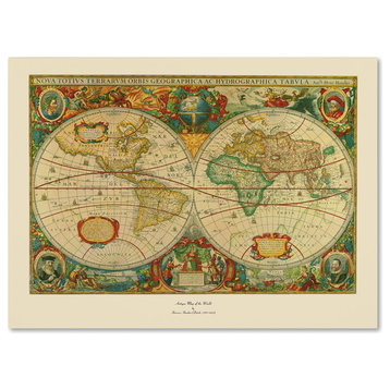 'Old World Map Painting' Canvas Art