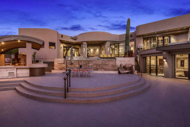 Inspiration for a southwestern home design remodel in Phoenix
