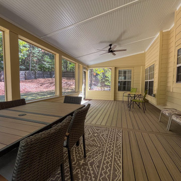 Trex Deck Build, Shed Roof Porch Install, and Door Replacement in Alpharetta, GA