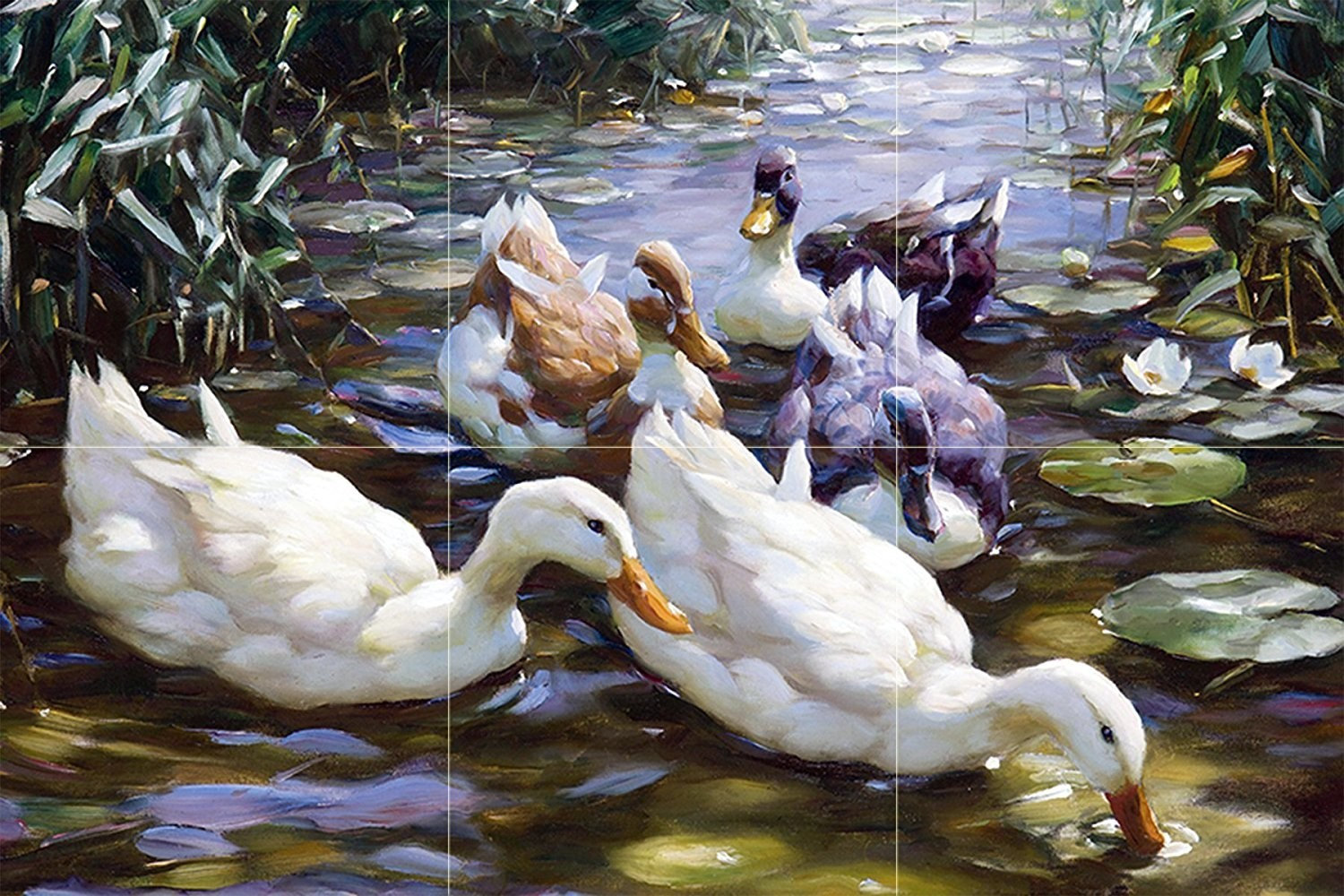 Tile Mural Destiny J. Waterhouse Kitchen Shower Wall