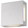 Z-Lite 572S-LED Quadrate 9" Tall 2 Light LED Adjustable Wall - Silver