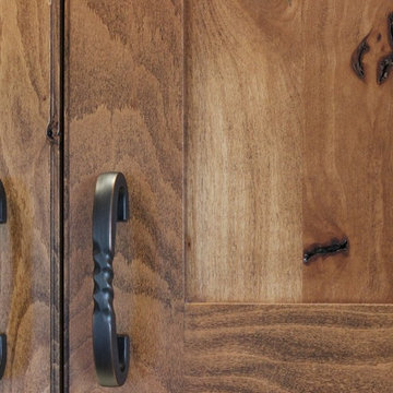 Rustic Finishes Reveal Hidden Storage Solutions