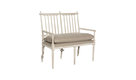 Coyle Shabby French Antique White Settee Dining Bench