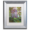 Glover 'Japanese Maple Trees' Art, Silver Frame, 11"x14", White Matte