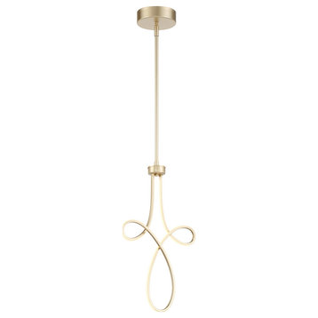 George Kovacs P5431-697-L Astor - By Robin Baron Led Mini Pendant in Brass