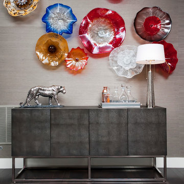 Titanium Lofts Residence Entry, Bar & Powder Room