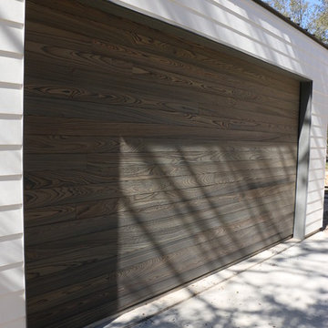 Real wood overhead garage doors