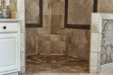 Example of a transitional bathroom design in Dallas