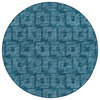 Delano DA1 Navy 8' x 8' Round Rug