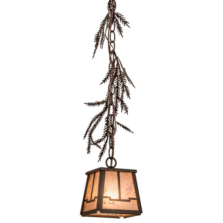 5.5Sq Pine Branch Valley View Mini Pendant
