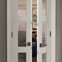 TS3000 pair in MDF with Narrow Reed glass - Interior Doors
