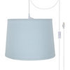 Aspen Creative 72311-21, 1-Light Plug-In Swag Light Conversion Kit, Light Blue