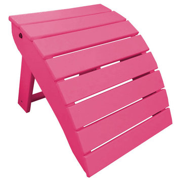 Poly Lumber Folding Footstool, Pink