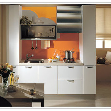 Modern small White Kitchen