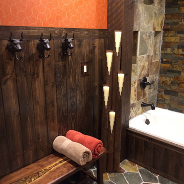 Rustic Ranch Guest Bathroom
