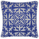 Bareens Designer Rugs - Tribal Duke Printed Italian Velvet Handmade Pillow - Embellish your home with this timeless casual chic handmade pillow made with gorgeous soft luscious Printed Italian Velvet. A mesmerizing addition to any decor, this beautiful, elegant pillow features beautiful colors with unique design made by skilled artisans. An intricate design and exquisite coloration make this handmade pillow a standout piece in any decor.