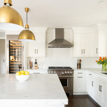 Timeless White Kitchen in New Canaan