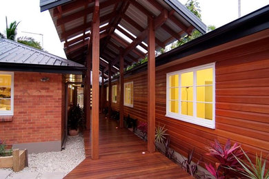 This is an example of a tropical entryway in Cairns.