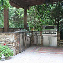 Outdoor grilling area