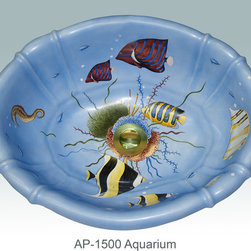 Hand Painted Drop-in Sinks by Atlantis Porcelain Art - Products