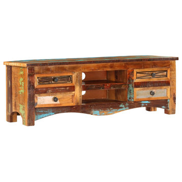 vidaXL TV Stand TV Unit Sideboard TV Console Cabinet Solid Reclaimed Wood